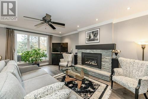 682 Westover Road, Hamilton, ON - Indoor Photo Showing Living Room With Fireplace