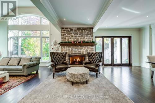 1052 Melvin Avenue, Oakville, ON - Indoor Photo Showing Living Room With Fireplace