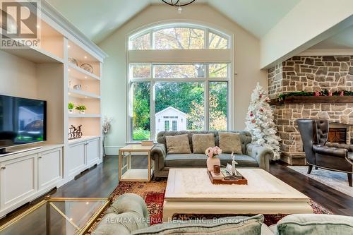 1052 Melvin Avenue, Oakville, ON - Indoor Photo Showing Living Room With Fireplace