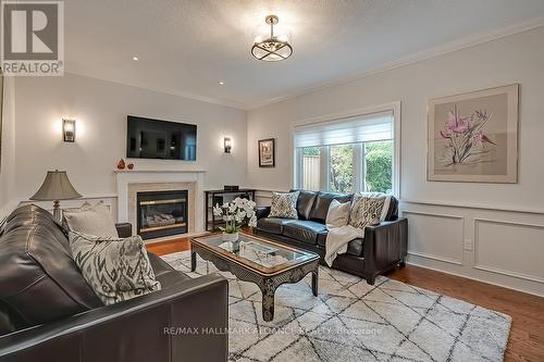 1389 Creekwood Trail, Oakville, ON - Indoor Photo Showing Living Room With Fireplace