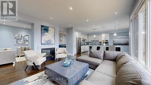 11 Mugford Crescent, Brampton, ON - Indoor Photo Showing Living Room With Fireplace