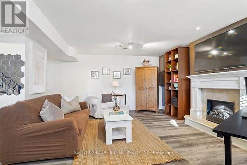 486 Lees Lane, Oakville, ON - Indoor Photo Showing Living Room With Fireplace