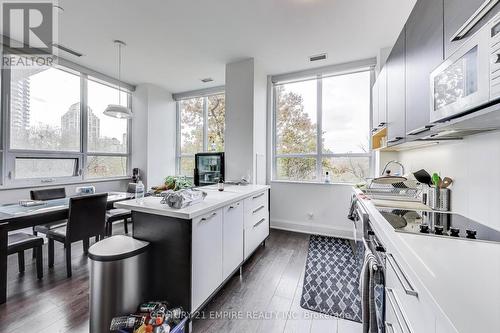 203 - 36 Park Lawn Road, Toronto, ON - Indoor Photo Showing Kitchen With Double Sink