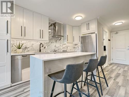 210 - 200 Manitoba Street, Toronto, ON - Indoor Photo Showing Kitchen With Upgraded Kitchen