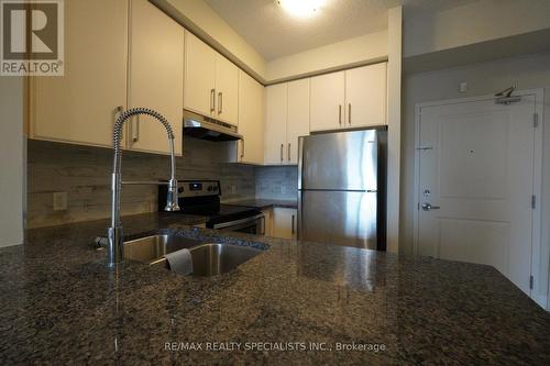 407 - 620 Sauve Street, Milton, ON - Indoor Photo Showing Kitchen With Stainless Steel Kitchen With Double Sink