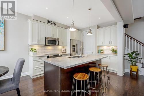 1166 Biason Circle, Milton, ON - Indoor Photo Showing Kitchen With Double Sink With Upgraded Kitchen