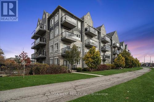 110 - 3075 Thomas Street, Mississauga, ON - Outdoor With Balcony With Facade