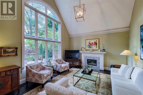 242 Burton Road, Oakville, ON - Indoor Photo Showing Living Room With Fireplace