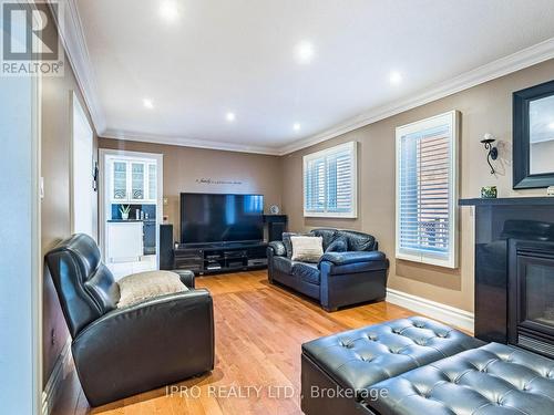 54 Embassy Drive, Vaughan, ON - Indoor Photo Showing Living Room With Fireplace