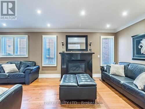 54 Embassy Drive, Vaughan, ON - Indoor Photo Showing Living Room With Fireplace