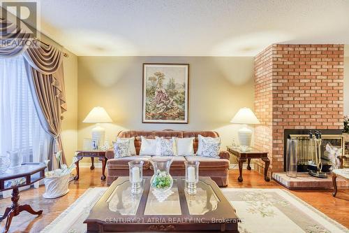 49 Kerrigan Crescent, Markham, ON - Indoor Photo Showing Living Room With Fireplace