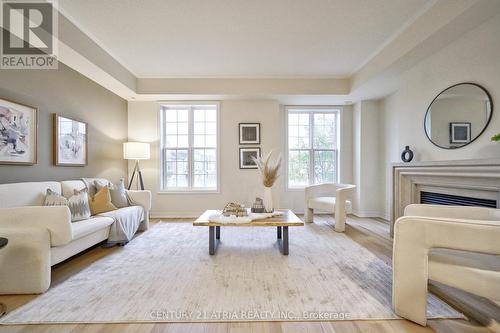 93 Anthony Roman Avenue, Markham, ON - Indoor Photo Showing Living Room With Fireplace