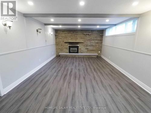 Bsmt - 10 Woolwick Drive, Toronto, ON - Indoor With Fireplace