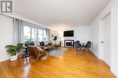 199 Dunforest Avenue, Toronto, ON - Indoor Photo Showing Living Room With Fireplace