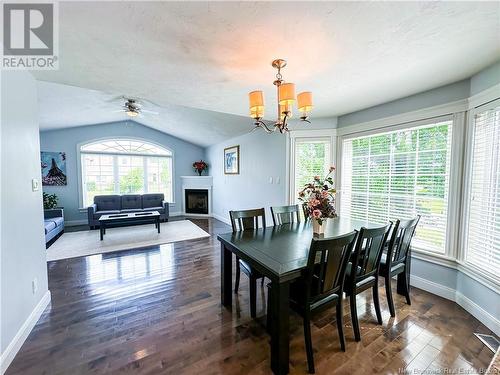 74 Mayfield Street, Moncton, NB - Indoor Photo Showing Dining Room With Fireplace