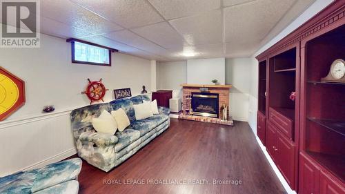 3 Alnet Drive, Belleville, ON - Indoor Photo Showing Basement With Fireplace