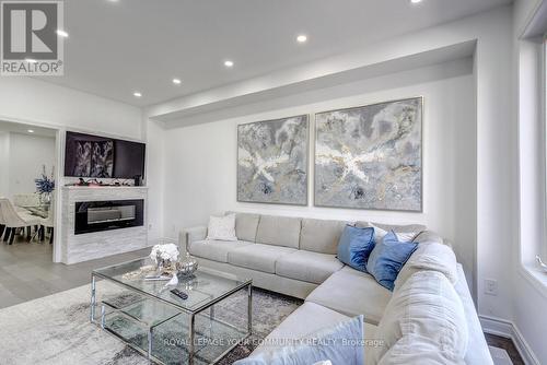 62 Laramie Crescent, Vaughan, ON - Indoor Photo Showing Living Room With Fireplace