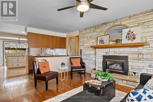 1021 Sydenham Road, Kingston (City Northwest), ON - Indoor Photo Showing Living Room With Fireplace