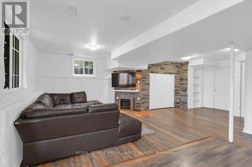 48 Fleming Road, Quinte West, ON - Indoor Photo Showing Living Room With Fireplace