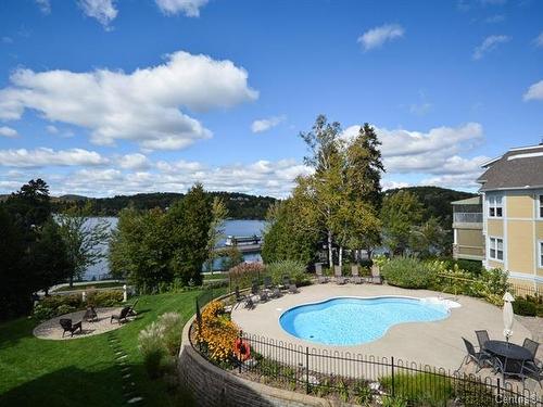 Piscine - H-8 Rue Ste-Lucie, Sainte-Agathe-Des-Monts, QC - Outdoor With In Ground Pool With View