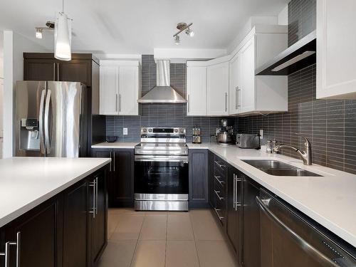 Kitchen - 303-760 Rue Montmartre, Mascouche, QC - Indoor Photo Showing Kitchen With Double Sink With Upgraded Kitchen