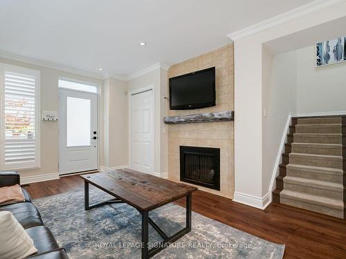 5-36 Yorkminster Rd, Toronto, ON - Indoor Photo Showing Living Room With Fireplace