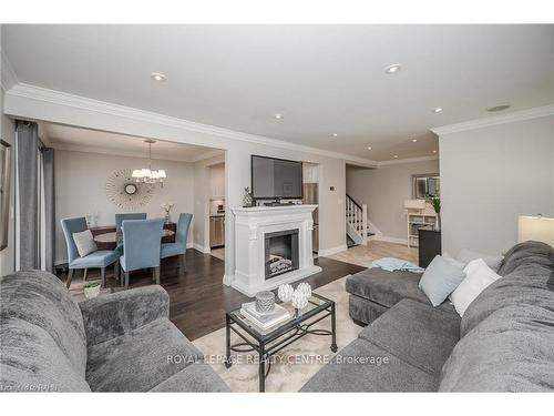 2-669 Francis Rd, Burlington, ON - Indoor Photo Showing Living Room With Fireplace