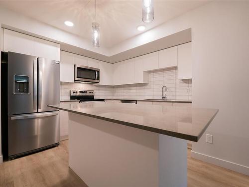 213-4820 Cedar Ridge Pl, Nanaimo, BC - Indoor Photo Showing Kitchen With Upgraded Kitchen