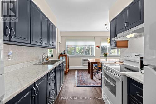 1 - 245 Bay Street S, Hamilton, ON - Indoor Photo Showing Kitchen With Double Sink