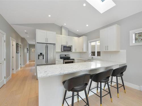 2287 Amelia Ave, Sidney, BC - Indoor Photo Showing Kitchen With Stainless Steel Kitchen With Upgraded Kitchen