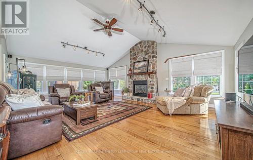 8 Sunny Ridge Trail, Clarington, ON - Indoor Photo Showing Living Room With Fireplace