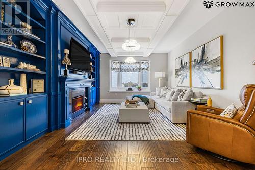 149 Miller Drive, Hamilton, ON - Indoor Photo Showing Living Room With Fireplace