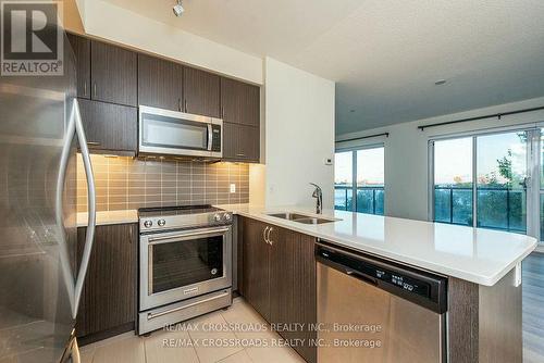 216 - 39 Annie Craig Drive, Toronto, ON - Indoor Photo Showing Kitchen With Stainless Steel Kitchen With Double Sink