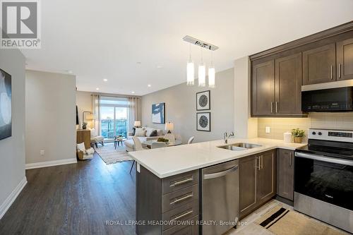 119 - 830 Megson Terrace, Milton, ON - Indoor Photo Showing Kitchen With Double Sink