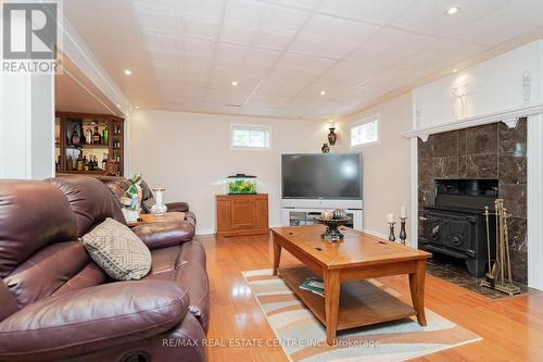 38 Basildon Crescent, Brampton, ON - Indoor Photo Showing Living Room With Fireplace