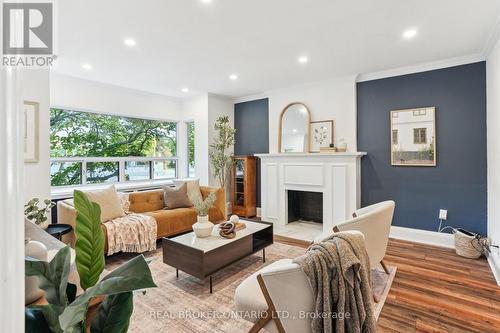 75 Rivercourt Boulevard, Toronto, ON - Indoor Photo Showing Living Room With Fireplace