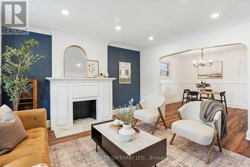 75 Rivercourt Boulevard, Toronto, ON - Indoor Photo Showing Living Room With Fireplace