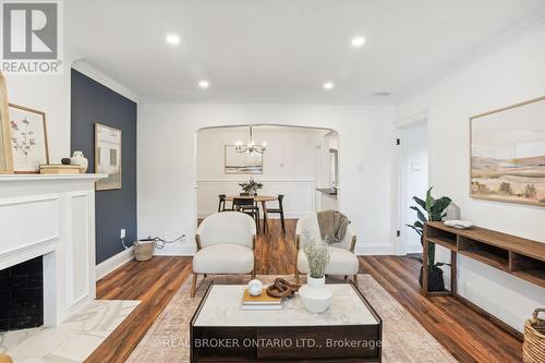 75 Rivercourt Boulevard, Toronto, ON - Indoor Photo Showing Living Room With Fireplace