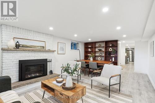 75 Rivercourt Boulevard, Toronto, ON - Indoor Photo Showing Living Room With Fireplace