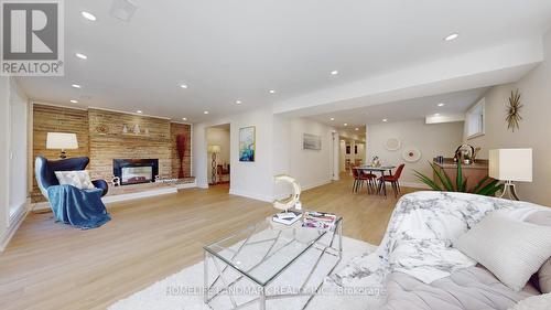 46 Bruce Farm Drive, Toronto, ON - Indoor Photo Showing Living Room With Fireplace