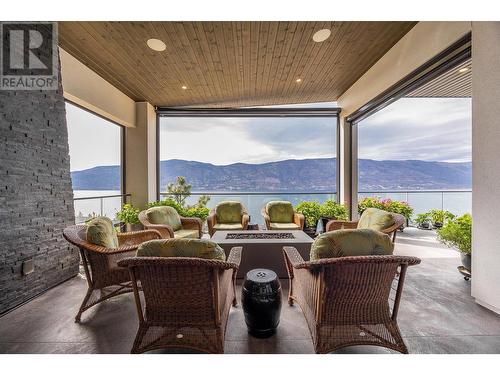 3572 Wild Rose Road, Kelowna, BC -  With Body Of Water With Deck Patio Veranda With Exterior