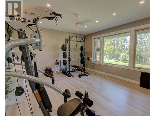 4322 Sharp Road, Armstrong, BC - Indoor Photo Showing Gym Room