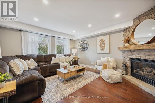 122 Robert Adams Drive, Clarington (Courtice), ON - Indoor Photo Showing Living Room With Fireplace