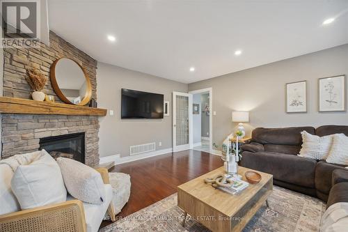 122 Robert Adams Drive, Clarington (Courtice), ON - Indoor Photo Showing Living Room With Fireplace