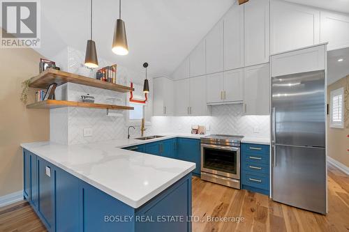 23 24Th Street, Toronto, ON - Indoor Photo Showing Kitchen With Double Sink With Upgraded Kitchen