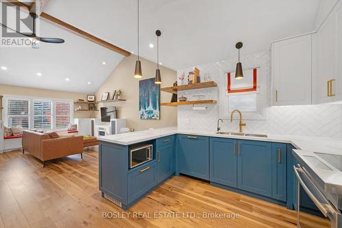 23 24Th Street, Toronto, ON - Indoor Photo Showing Kitchen With Double Sink With Upgraded Kitchen