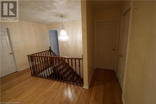 Hall featuring a chandelier and hardwood / wood-style floors - 30 Kristi Place, Kitchener, ON - Indoor Photo Showing Other Room