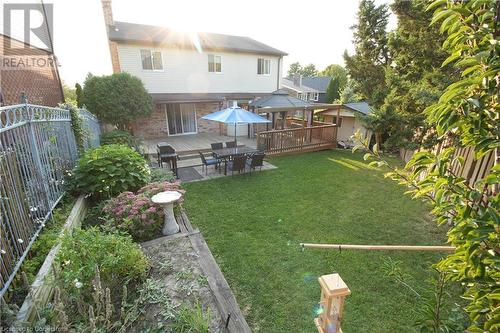 View of yard with a patio and a gazebo - 30 Kristi Place, Kitchener, ON - Outdoor With Deck Patio Veranda With Exterior