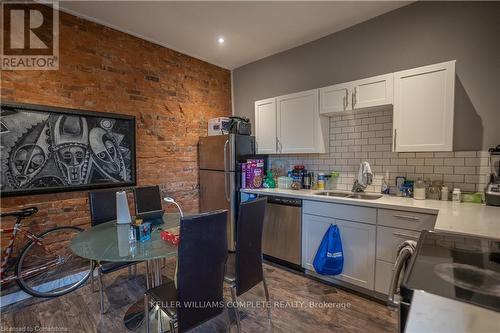 163 Emerald Street N, Hamilton, ON - Indoor Photo Showing Kitchen With Double Sink