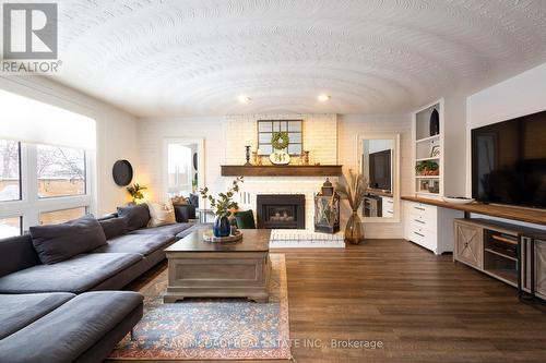 41 Regalview Drive, Hamilton, ON - Indoor Photo Showing Living Room With Fireplace